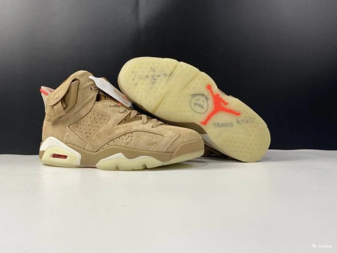 Reps TBK 6 Khaki British DH0690-200 Retro Air Travis Jordan Scott 0725